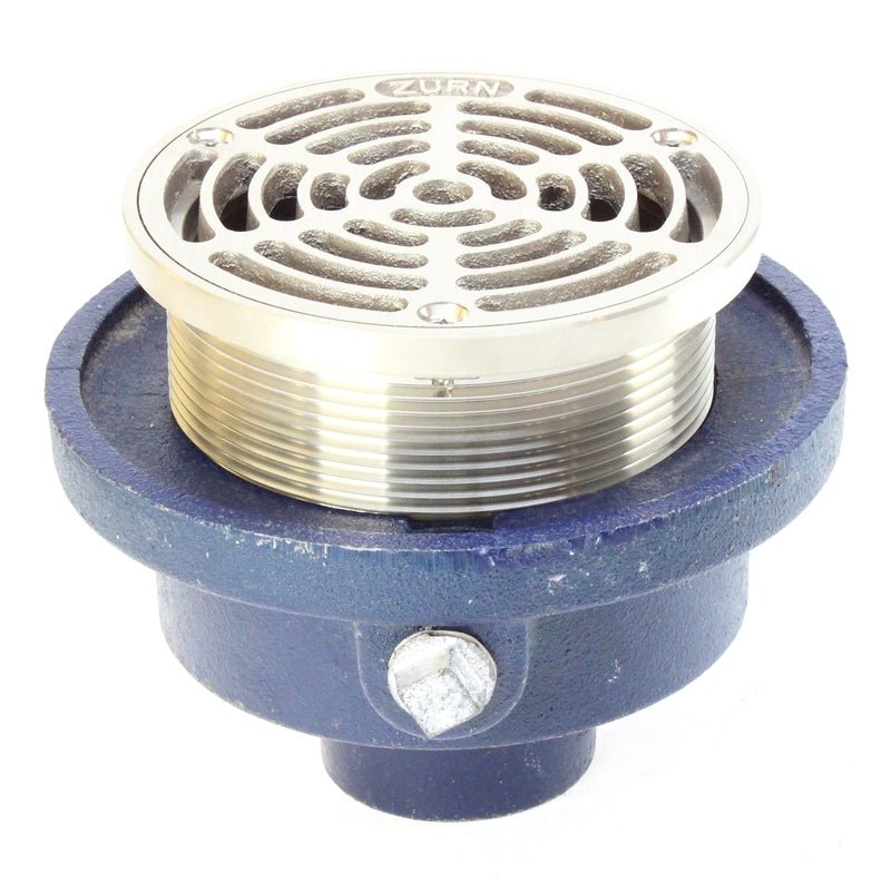 Zurn ZXN211-A - Floor Drain w/ Heavy-Duty Round Nickel Bronze Strainer