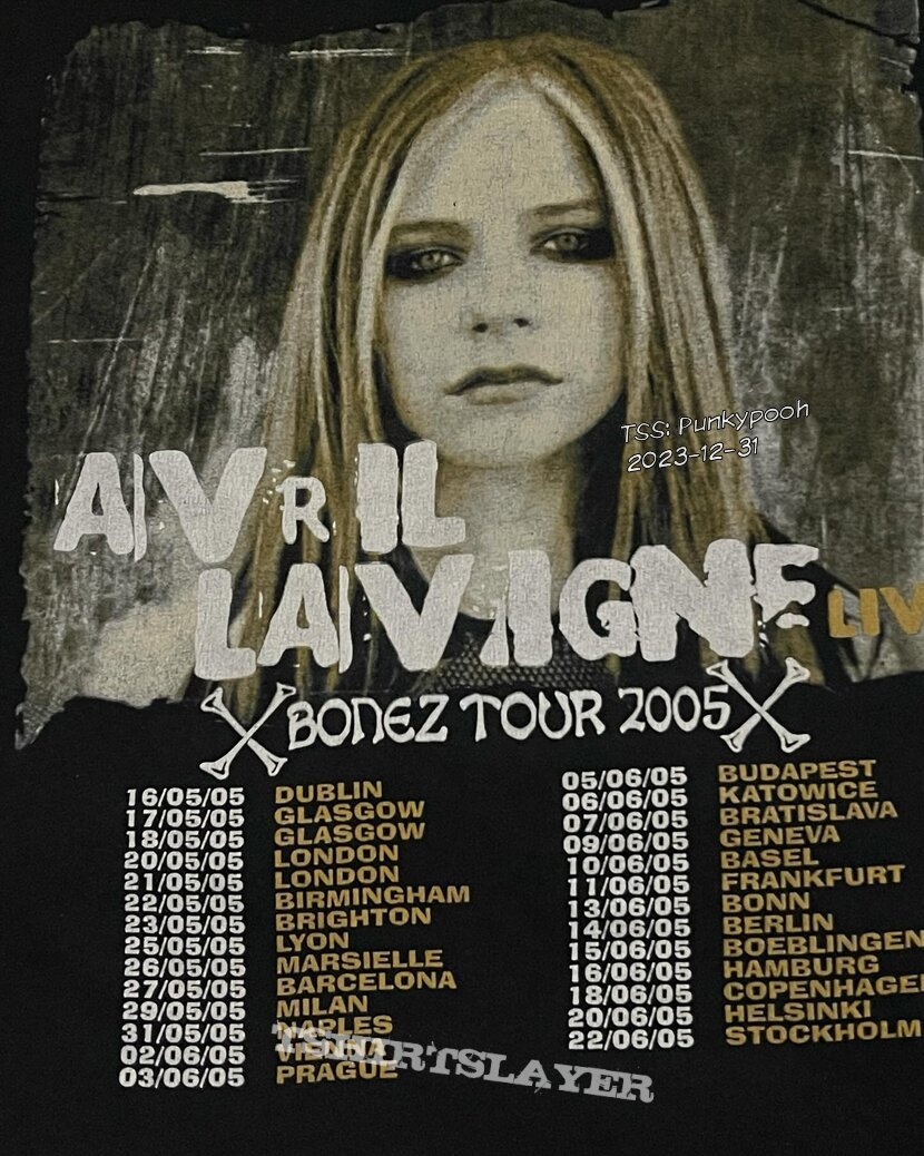 アヴリル・ラヴィーン B2告知ポスター BONEZ TOUR 2005 アヴリル