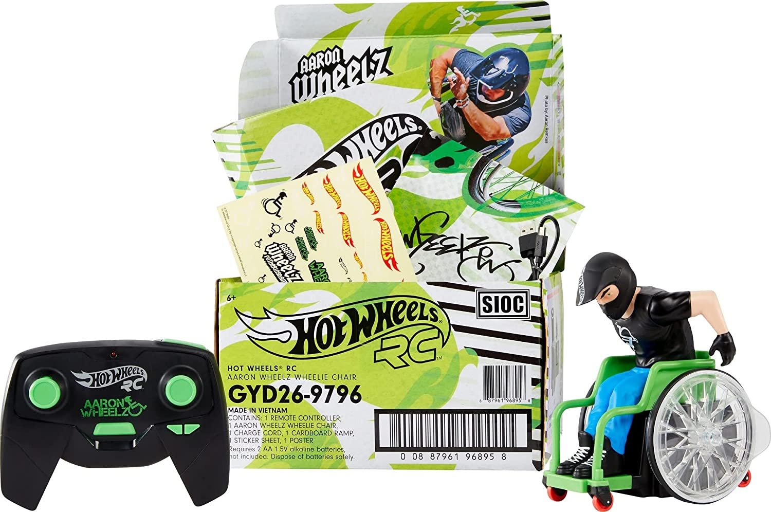 楽天市場】Hot Wheels RC Wheelz Stuntin リモコン車椅子 モトクロス