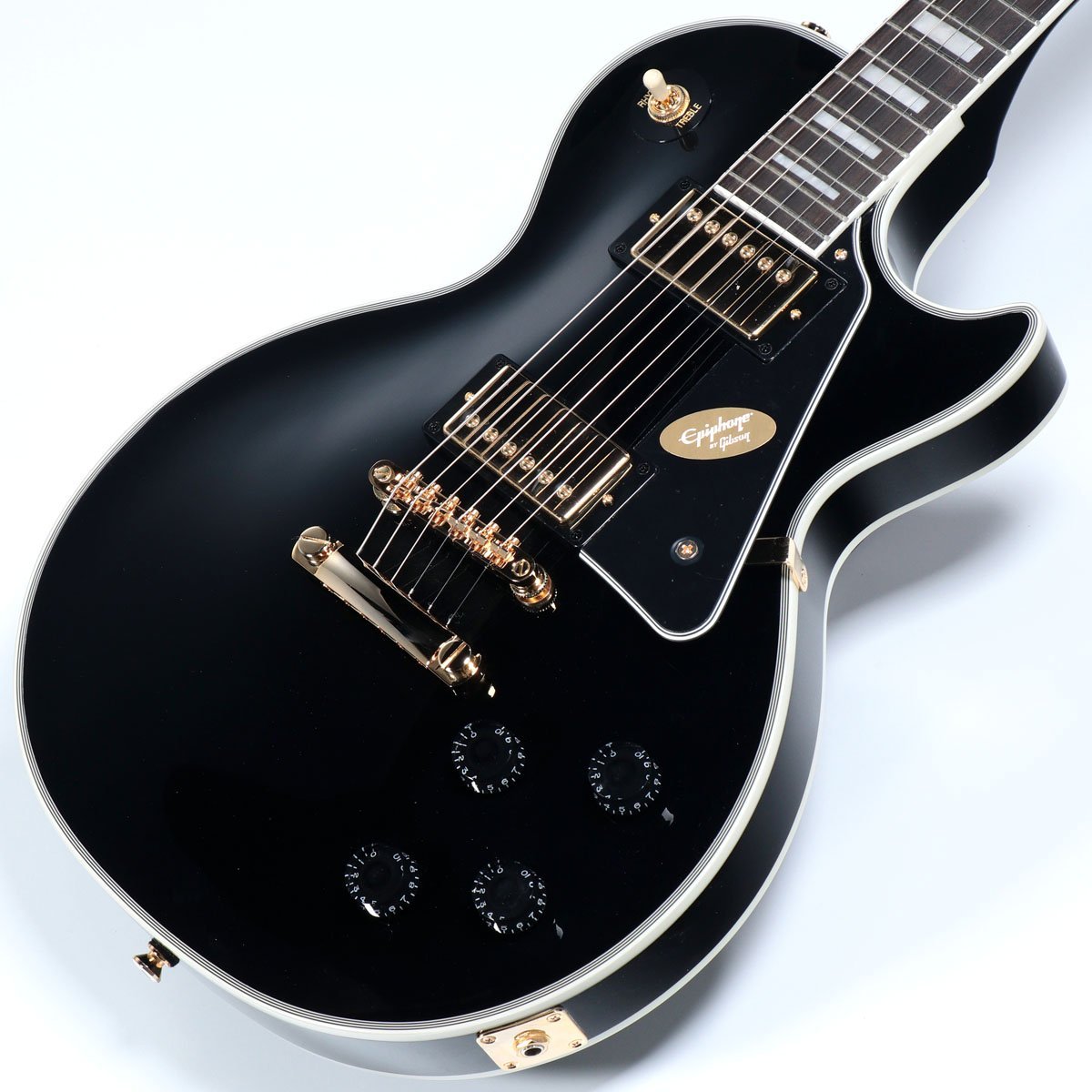 エピフォン レスポール カスタム エボニーブラック 最高 Epiphone Les