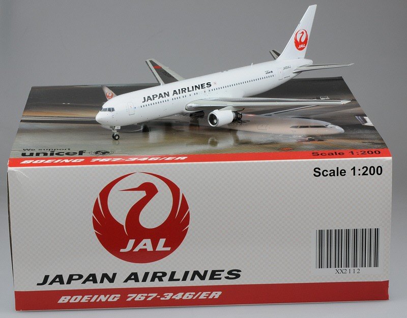 航空機・ヘリコプター JAPAN AIRLINES JAL B767-300ER 1/200 航空機