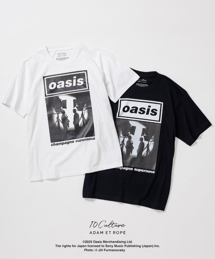 A must-see for fans! oasis x 10Culture's new T-shirts focus on
