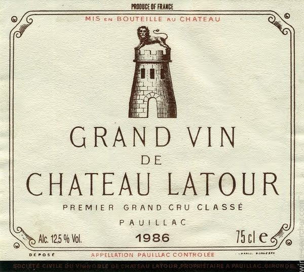 1986 Chateau Latour, Pauillac, France | prices, reviews, stores