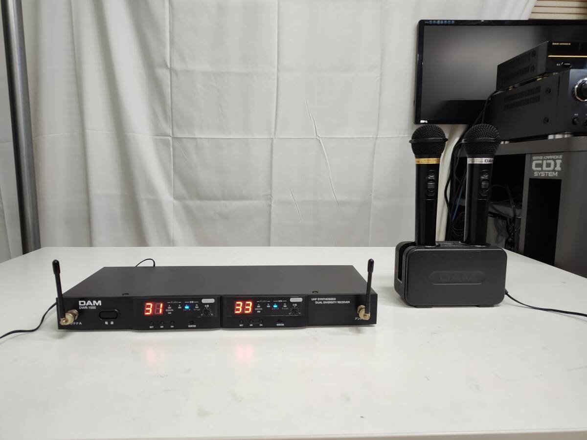 第一興商 DWR-1000 DWR-1000 ワイヤレスマイク レシーバー 動作品 DAM