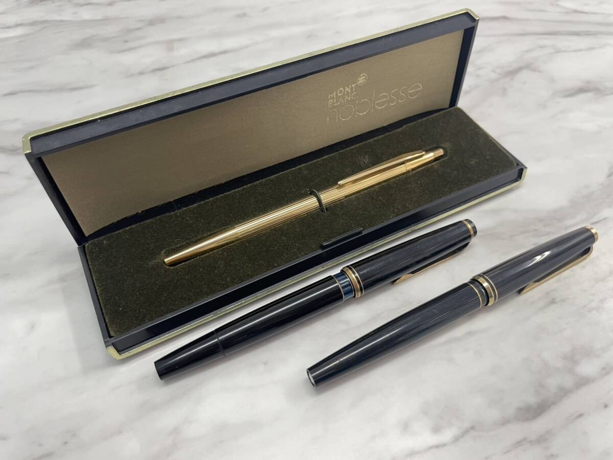 G9496 MONTBLANC モンブラン ボールペン 万年筆 セット noblesse