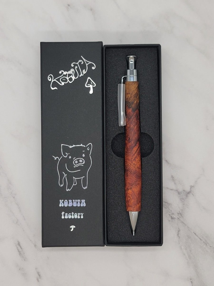 新品 こぶた工房 極上花梨瘤 紅白 シャープペンシル0 5｜Yahoo!フリマ