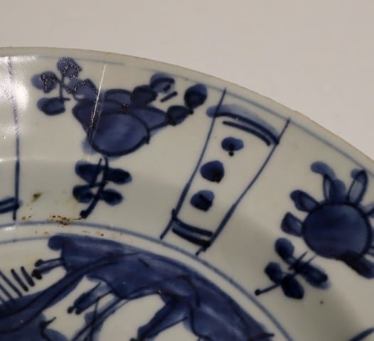 古染付芙蓉手樹下鹿図七寸皿 5客 | 賢祥堂 うつわ店