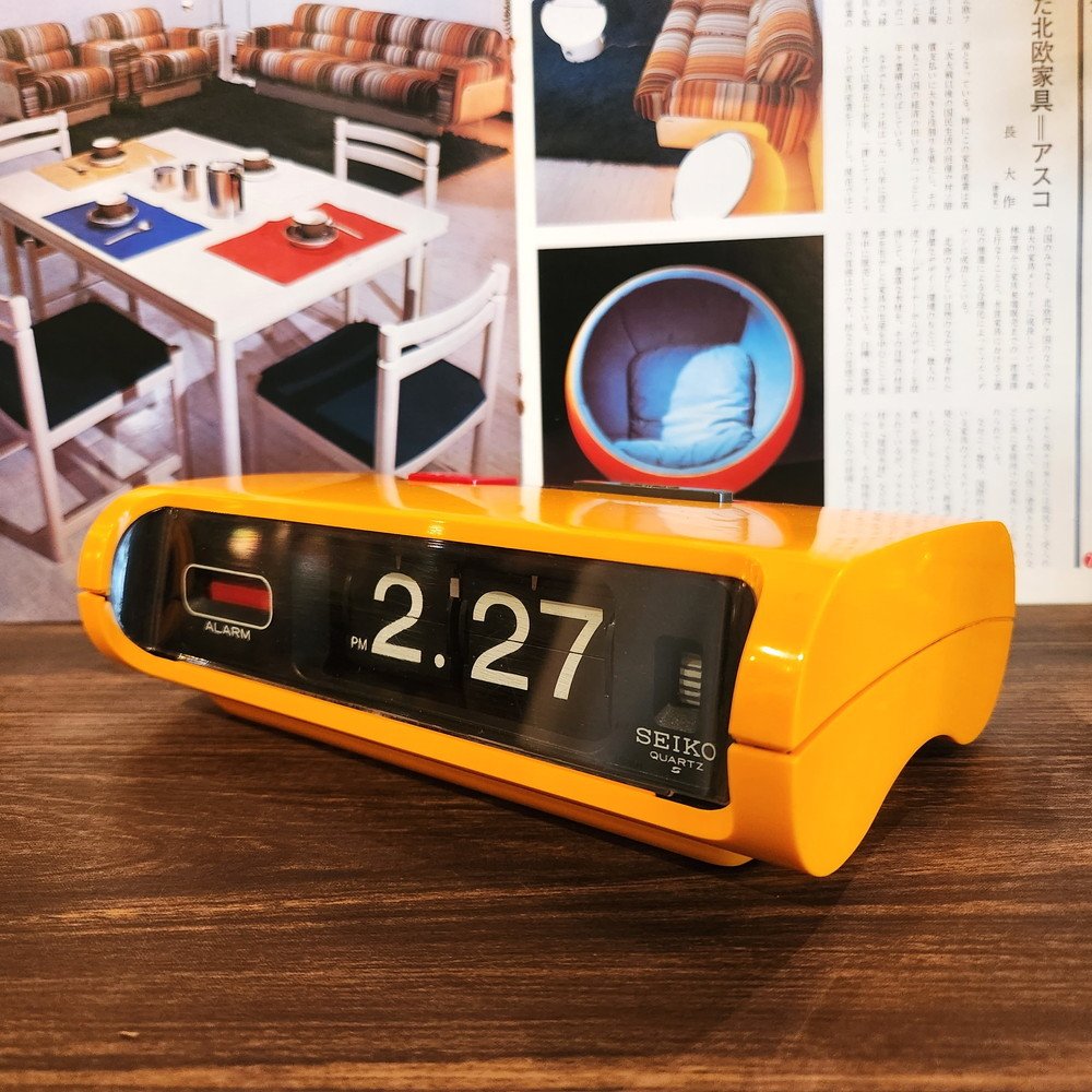 SEIKO パタパタ時計 SEIKO パタパタ時計 稼動品 スペースエイジ ミッド