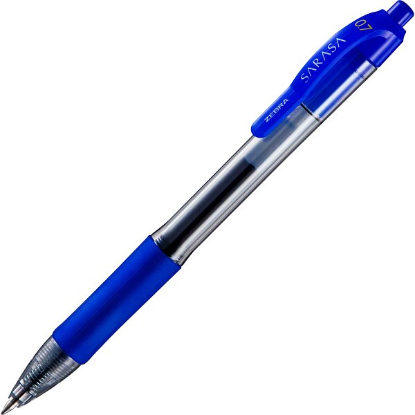 ゼブラ ジェルインク（水性） ノック式 サラサ 0.7mm 青インク P-JJB3