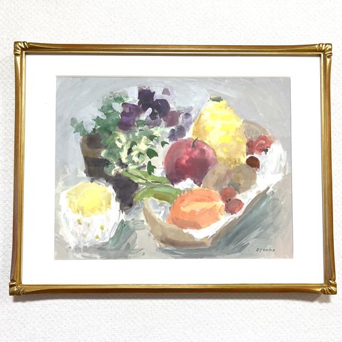 水彩画 静物 F6号 絵画 ew 通販 14448498｜Creema(クリーマ)