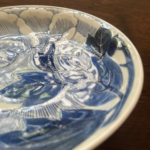 古伊万里染付牡丹6寸皿3枚 中皿 antique art nozomi 通販 18205960