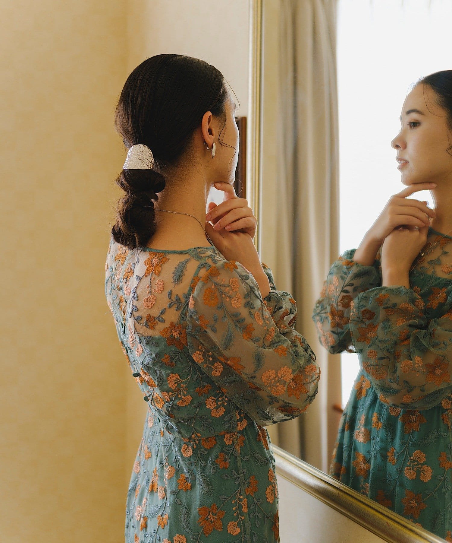 結婚式/オケージョンドレス】embroidery organdy dress | Kastane