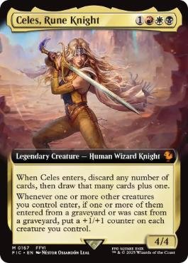 001)《ルーンナイト、セリス⁄Celes, Rune Knight》[FIC] 金R | 日本