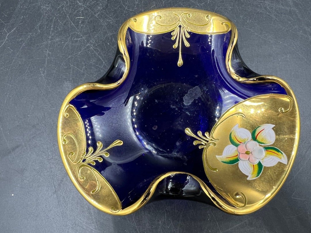 MURANO GOLD 24K HAND DECORATED ムラノ 灰皿 MURANO GOLD 24K HAND