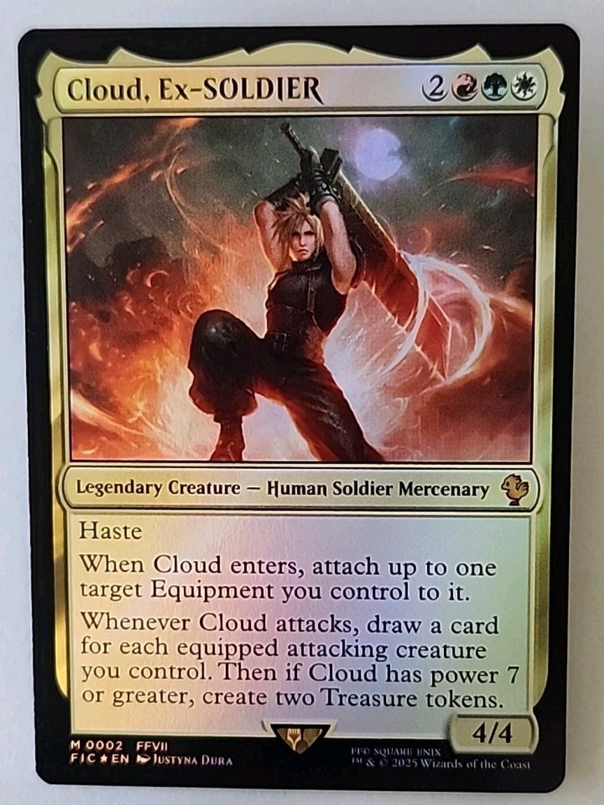 元ソルジャー、クラウド 拡張アートfoil 日本語版 mtg ff 拡張アート
