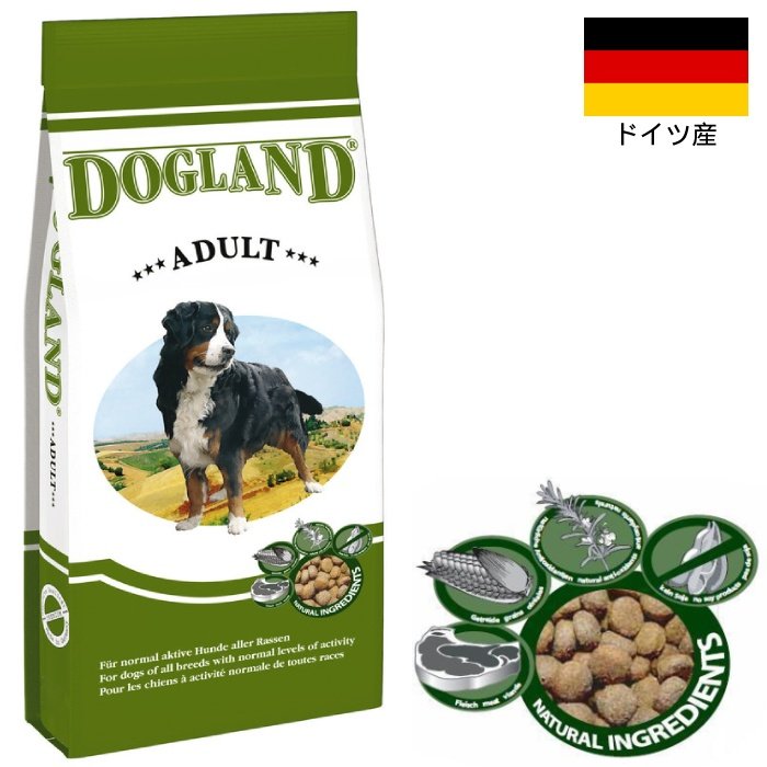 BEWITAL] ドッグランド アダルト 中型犬・大型犬向け 大粒 15Kg 成犬用