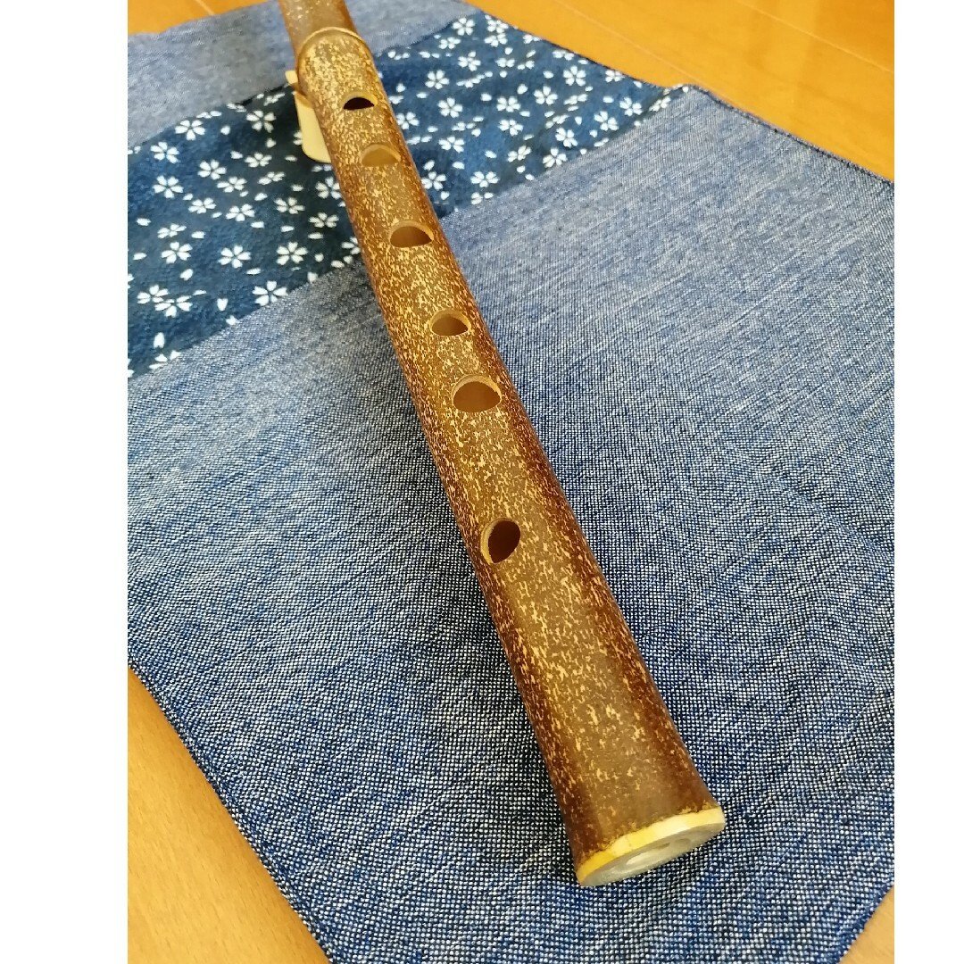 希望のケーナF管.細身(黒竹)
