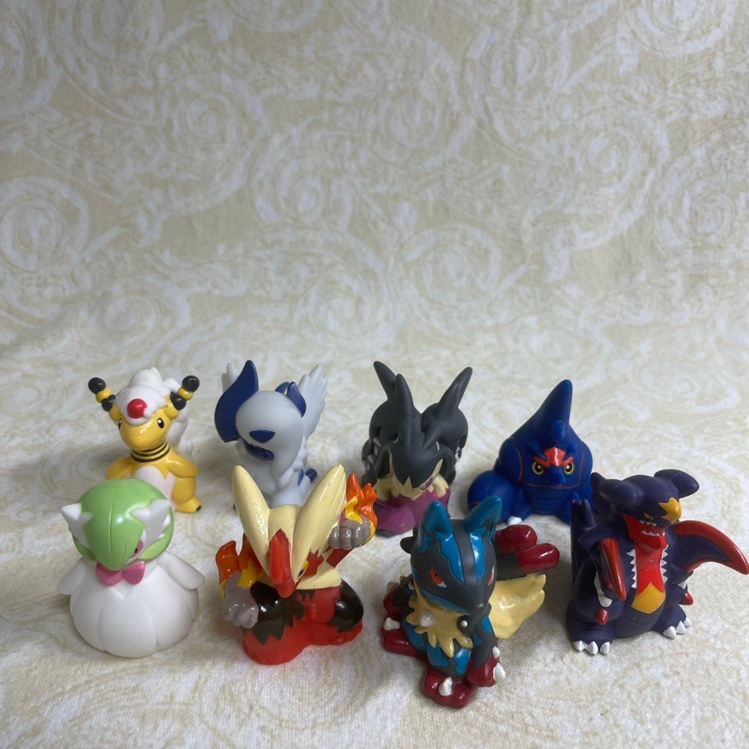 ②ポケモンキッズ 8点セット 指人形 希少 ポケモン 指人形 クリア 8体
