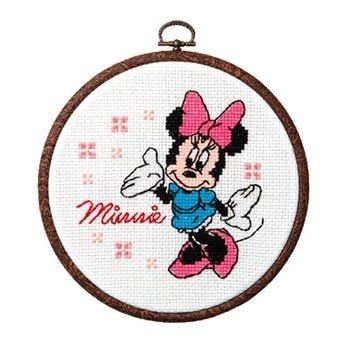 オリムパス 刺繍キット おしゃれフープ付 ミニーマウス 7320