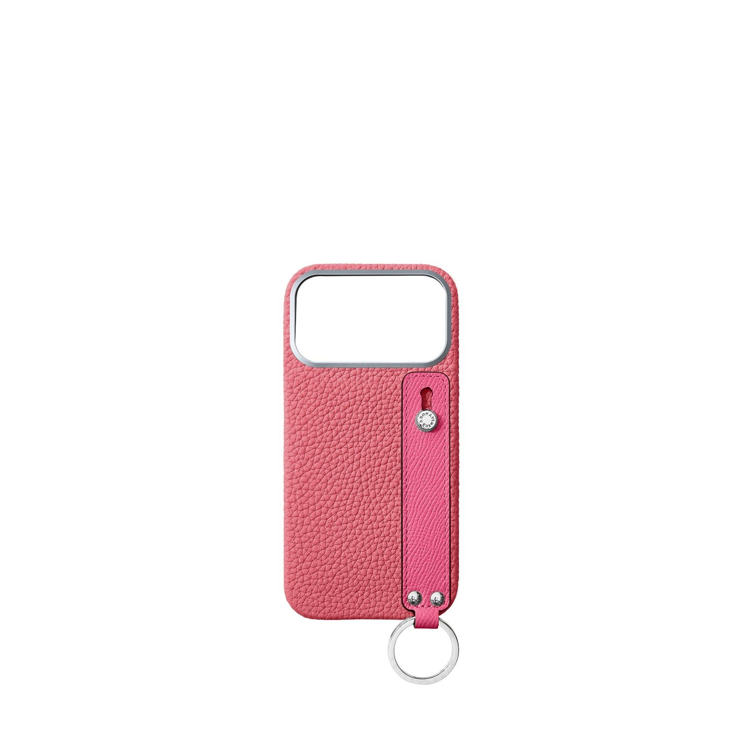 iPhone 17 Pro Max) ハンドル付き バックカバーケース シュリンクレザー