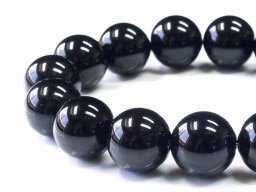 黒水晶 （モリオン） 原石（木製台座付き） 魔除け・浄化用 No.8｜最