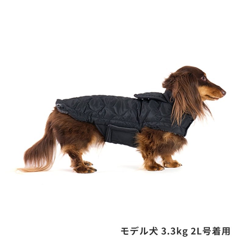 bondir キルティング犬服 ブラック R4 【公式通販】