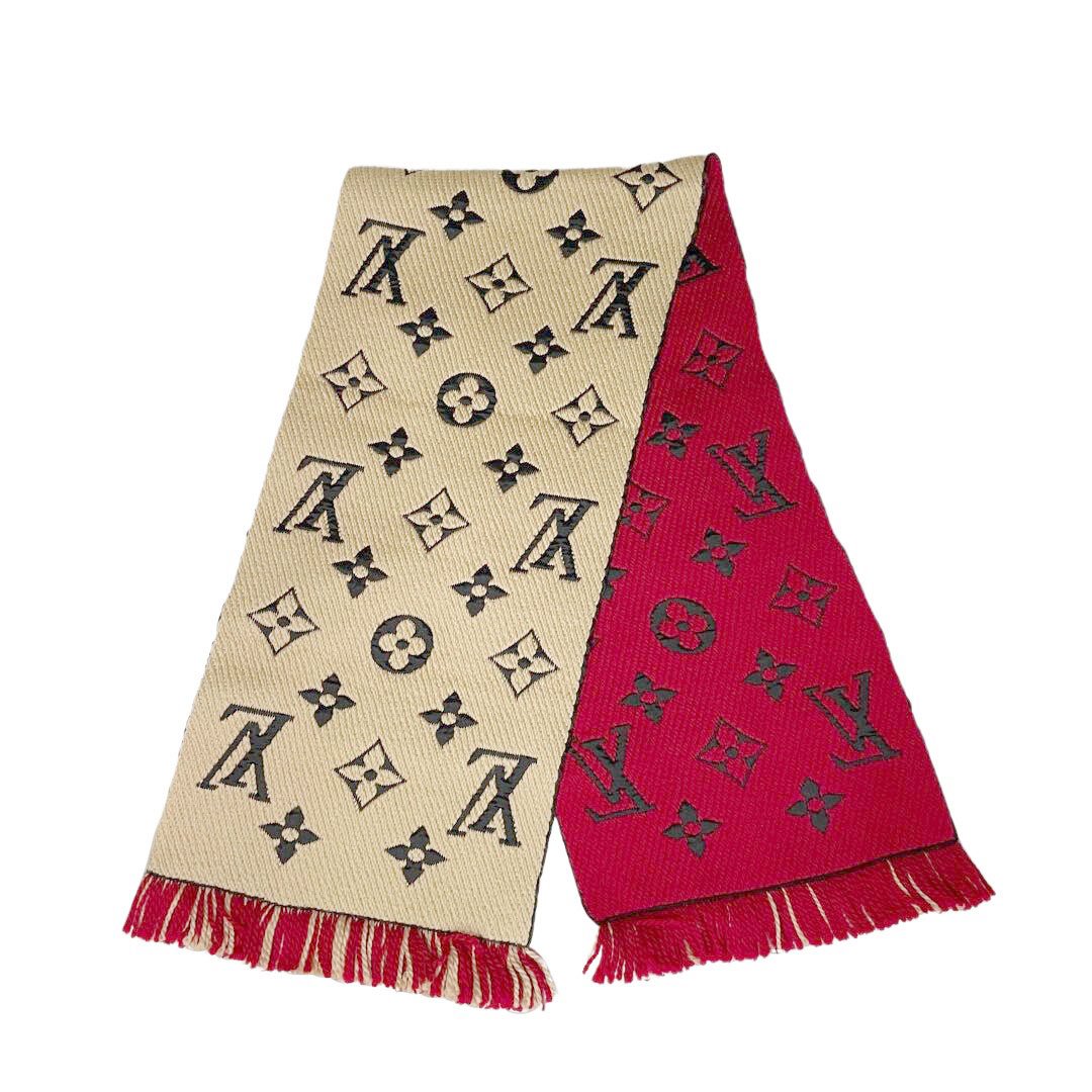 LOUIS VUITTON ルイヴィトン マフラー エシャルプ・ロゴマニア デュオ