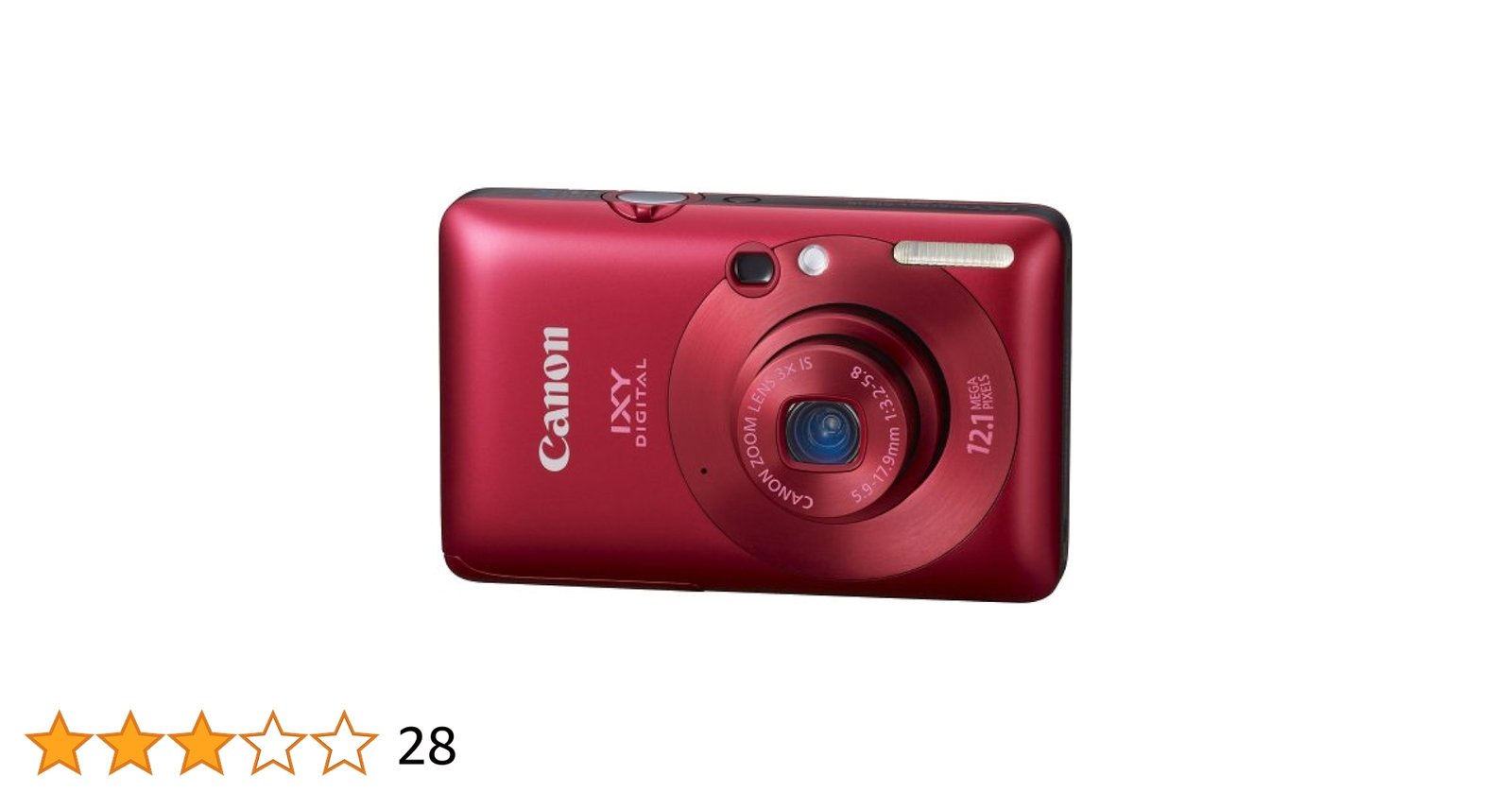 Canon IXY 150 赤 コンパクトデジタルカメラ 本体と充電器付き 【公式