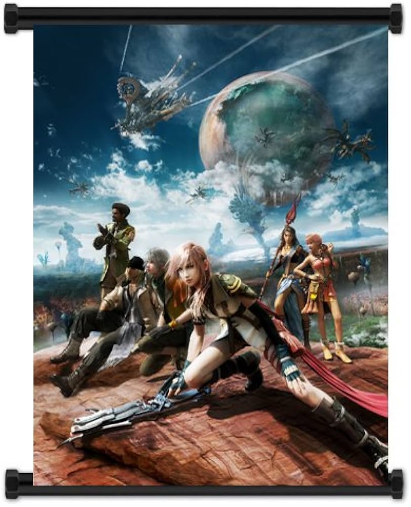 Amazon.com: Final Fantasy XIII 13 Game Fabric Wall Scroll Poster
