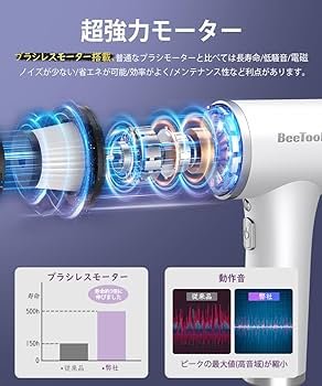 Amazon | ハンディクリーナー 多機能 【2種吸引モード＆ダストセンサー