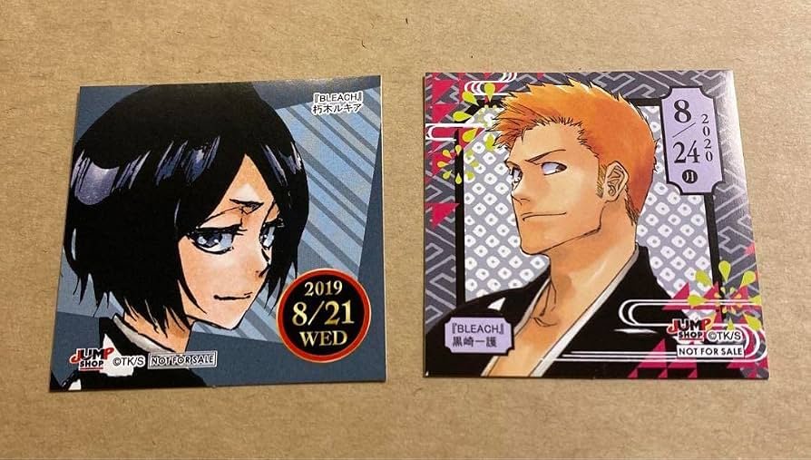ジャンプショップ366日ステッカー黒崎一護 カード 2016年1月5日発行