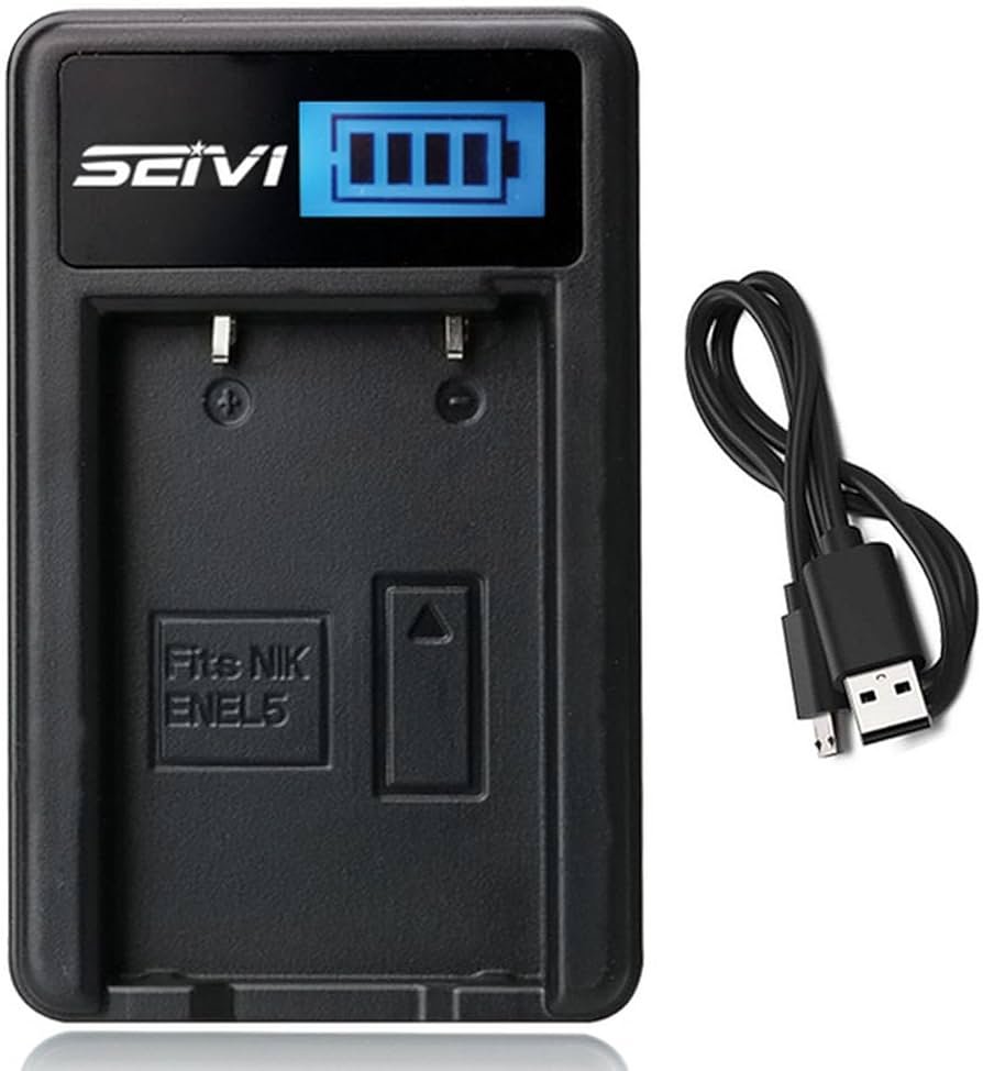 Amazon.com : LCD USB Battery Charger for Nikon Coolpix P5000