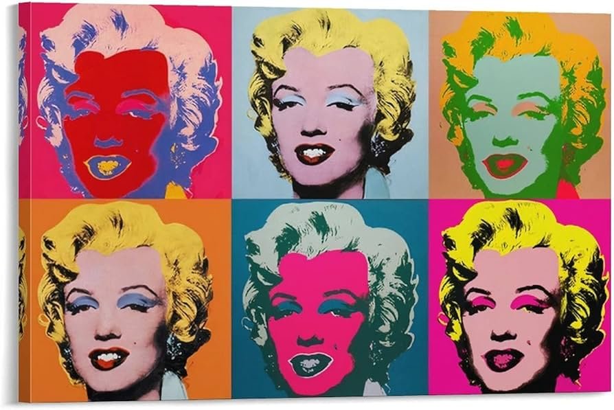 ウォーホル 4 Marilyn (1964,1967) ドイツ製ポスター ウォーホル 4
