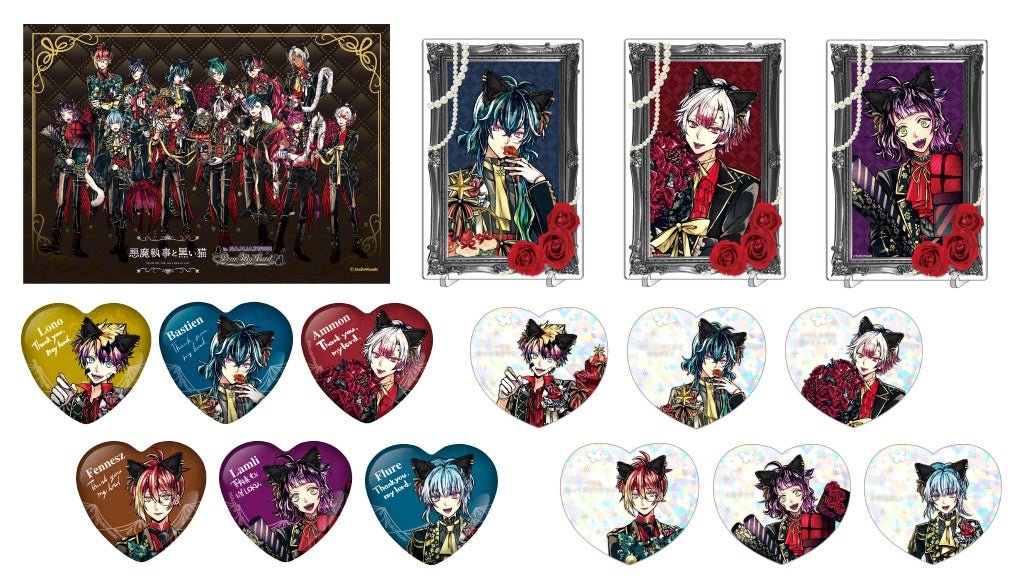 あくねこ 悪魔執事と黒い猫 ベリアン ナンジャ アクリルコースター