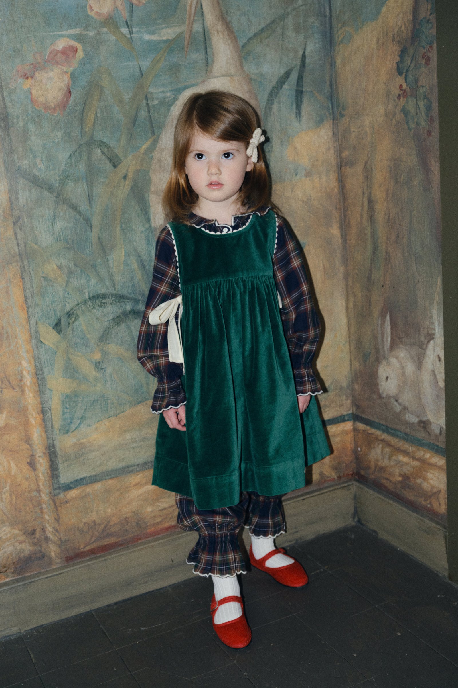 ボトムス・スパッツ misha and puff zuzu pant 5y ink plaid Zuzu Pant