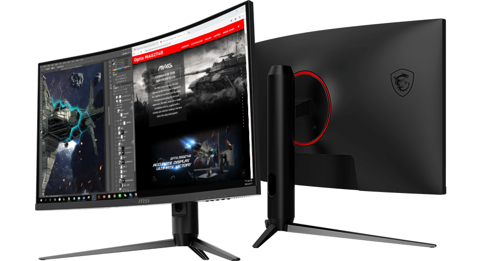 Optix G271CQP Curved Gaming Monitor - 27 Inch, 1ms Response Time