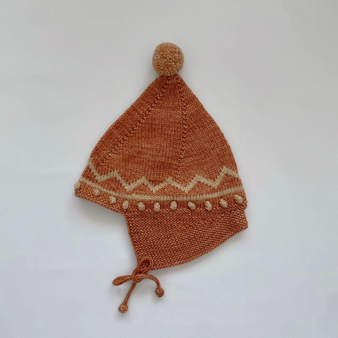 Misha & Puff Zig Zag Pointy Peak Hat Ink misha&puff zigzag pointy