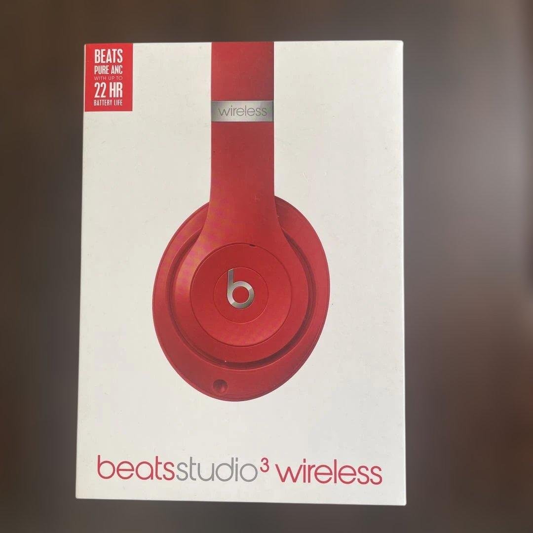 Beats Studio3 Wireless レッド Amazon.com: Beats Studio3 Wireless Headphones - Red (Renewed