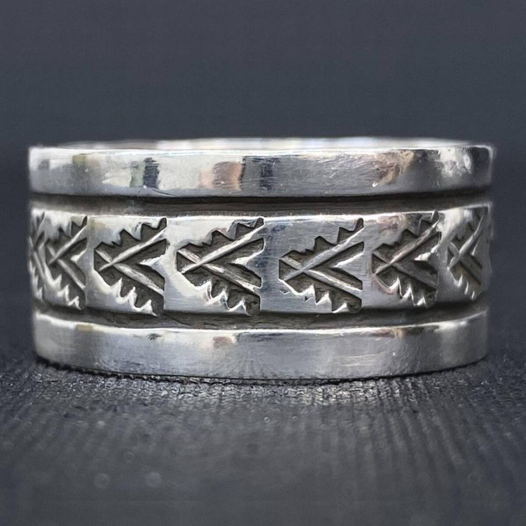 NAVAJO Rick Enriquez シルバー ネイティブ リング 27号