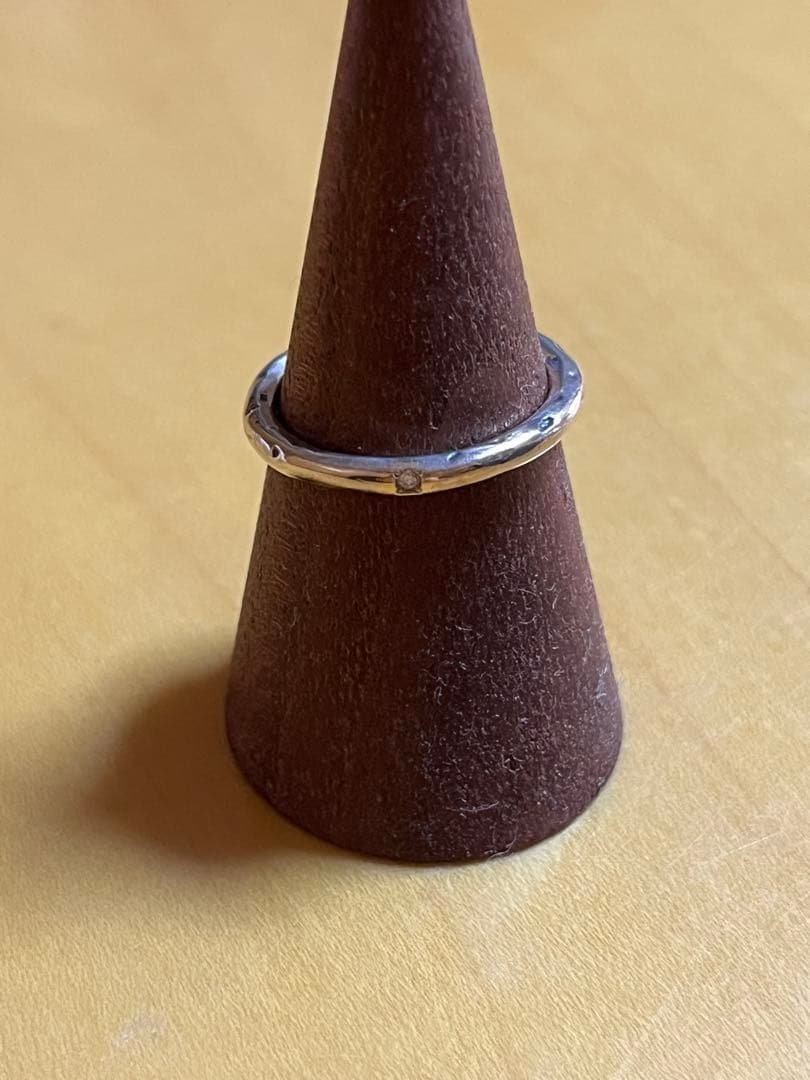 e.m. イーエム ダイヤモンド埋込みリング シルバー k18 13号