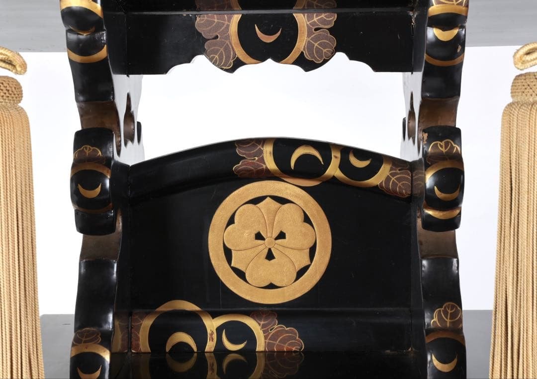 極上　黒漆塗金蒔絵螺鈿細工 見台 経台 経机 仏具 仏教美術 古美術 骨董品漆器