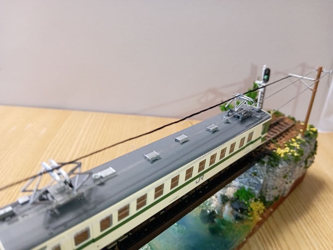 Nゲージ 鉄道模型 ジオラマ　車両付き（その6)