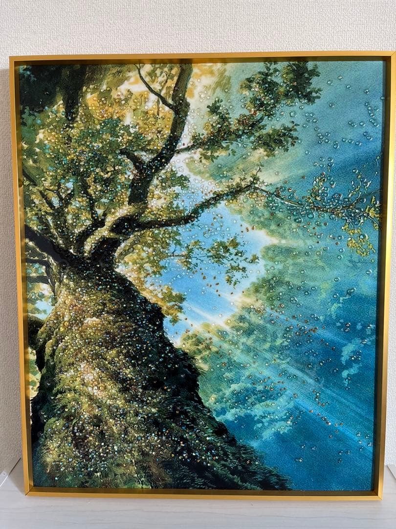 クリスタルアート　ピクチャー　水晶絵 クリスタルアートパネル 水晶絵 水晶パネル 絵画 猫 キャット アクリル