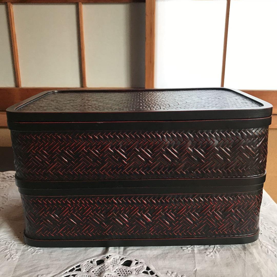 藍胎漆器　二重文箱 藍胎漆器 二重文箱 【公式通販】