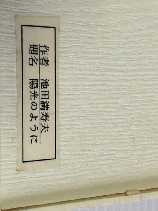 池田満寿夫　陽光のように