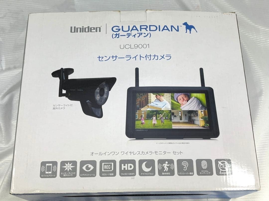 ユニデン．オールインワン　センサーライト付きワイヤレスカメラ・モニターセット ユニデン オールインワン ワイヤレスカメラ・モニターセット UCS1000M