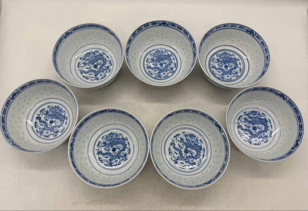 中国　玲瓏茶碗　玩玉　龍紋碗7点　送料込み251222 中国 玲瓏茶碗 玩玉 龍紋碗7点 送料込み251222 2026年最新】