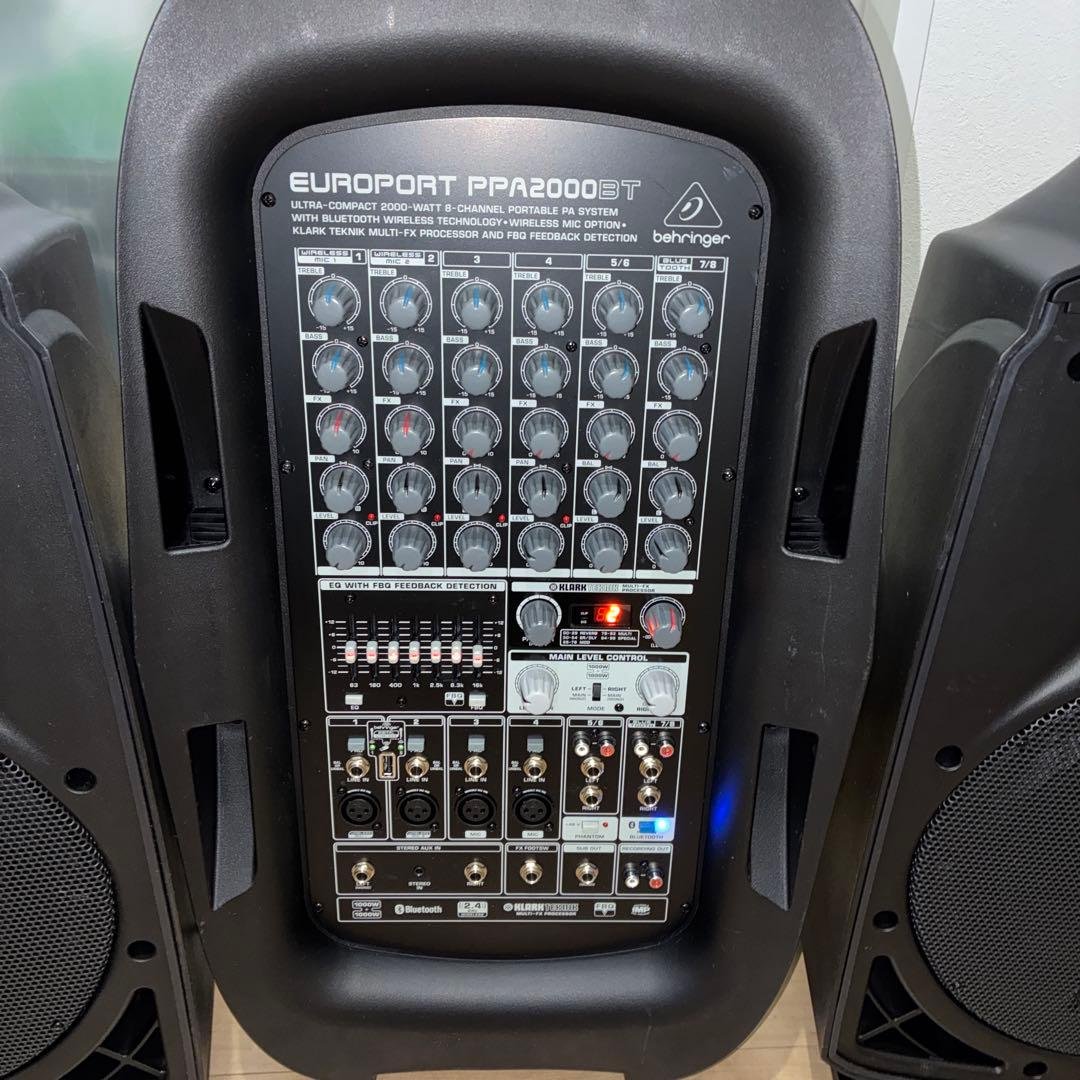 最上位　Behringer ポータブルPA EUROPORT ppa2000bt