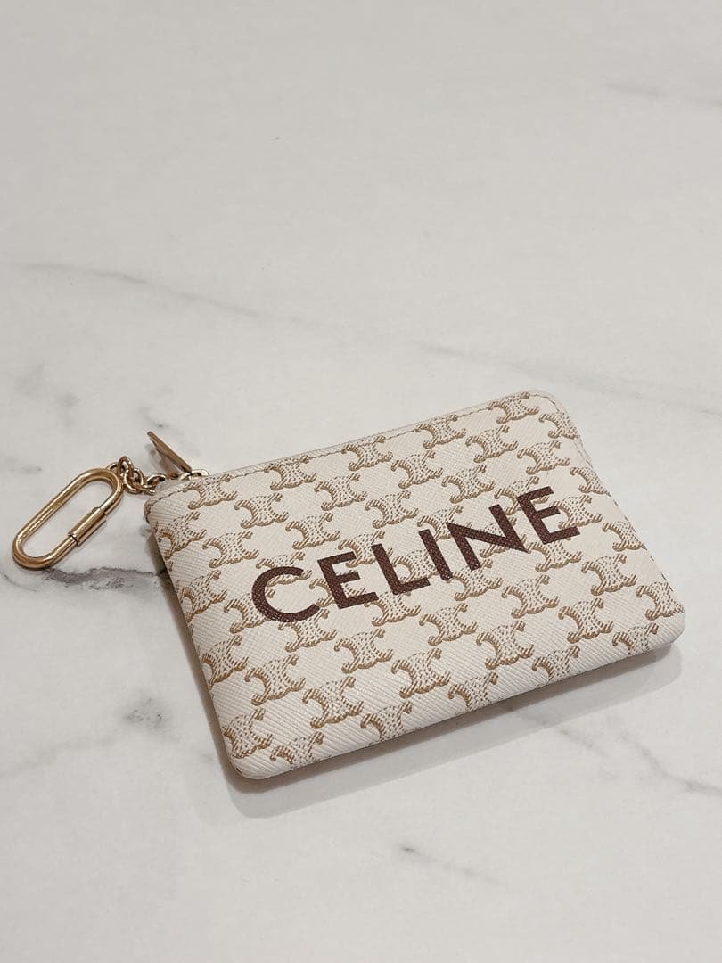 CELINE ケース ホワイト/ベージュ