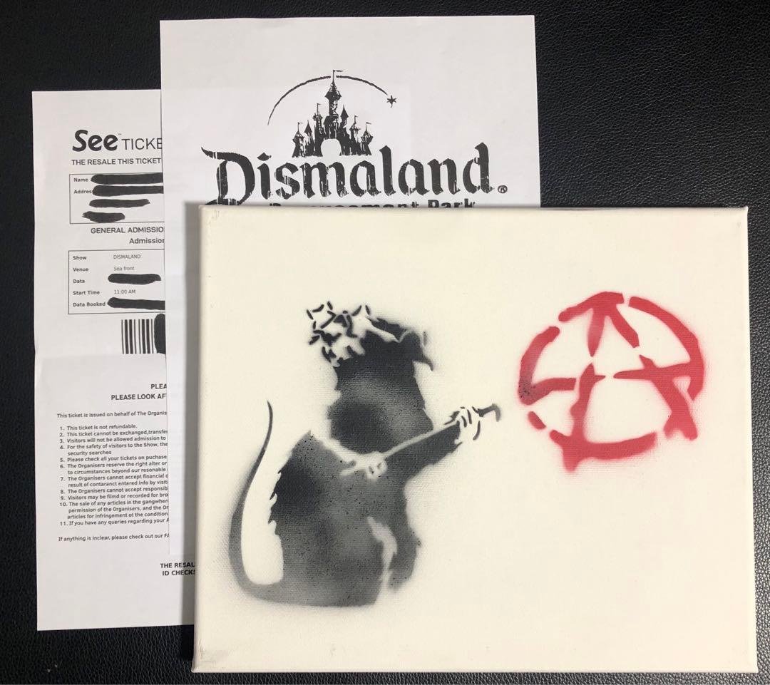 Banksy バンクシー 「Anarchy Rat」 シリアル サイン 書類付き Banksy バンクシー 「Anarchy Rat」 シリアル サイン 書類付き Banksy